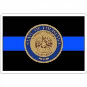 Thin Blue Line Louisiana State Seal - Vinyl Sticker