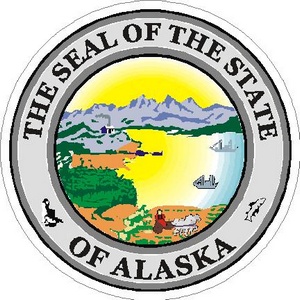 Alaska State Seal - Vinyl Sticker At Sticker Shoppe