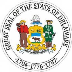 Delaware State Seal - Vinyl Sticker