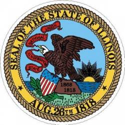 Illinois State Seal - Vinyl Sticker