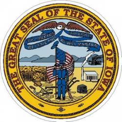 Iowa State Seal - Vinyl Sticker