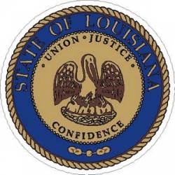 Louisiana State Seal - Vinyl Sticker