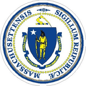 Massachusetts State Seal - Vinyl Sticker At Sticker Shoppe