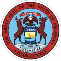 Michigan State Seal - Vinyl Sticker