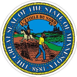 Minnesota State Seal - Vinyl Sticker at Sticker Shoppe