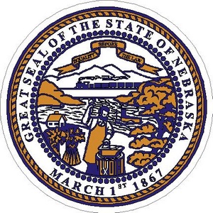 Nebraska State Seal - Vinyl Sticker at Sticker Shoppe