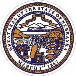 Nebraska State Seal - Vinyl Sticker