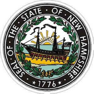 New Hampshire State Seal - Vinyl Sticker at Sticker Shoppe