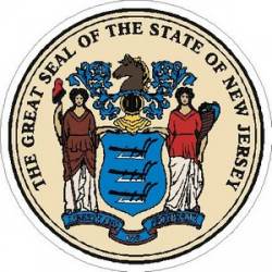 New Jersey State Seal - Vinyl Sticker