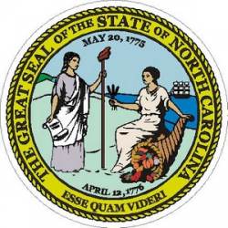 North Carolina State Seal - Vinyl Sticker