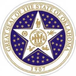 Oklahoma State Seal - Vinyl Sticker