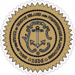 Rhode Island State Seal - Vinyl Sticker