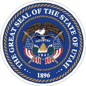 Utah State Seal - Vinyl Sticker at Sticker Shoppe