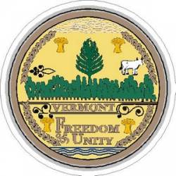 Vermont State Seal - Vinyl Sticker