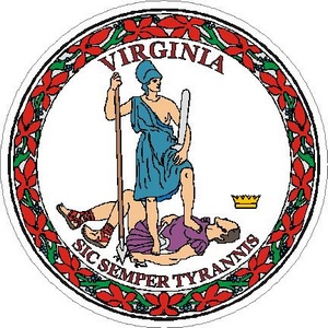 Virginia State Seal - Vinyl Sticker at Sticker Shoppe