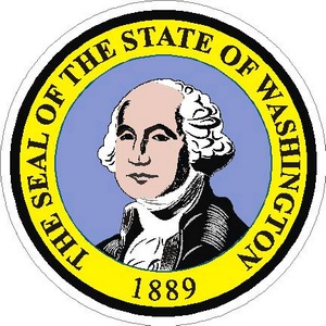 Washington State Seal - Vinyl Sticker at Sticker Shoppe