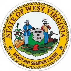 West Virginia State Seal - Vinyl Sticker