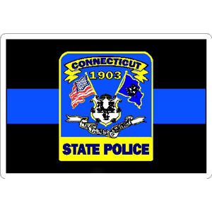 Thin Blue Line Connecticut State Police - Vinyl Sticker at Sticker Shoppe