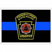 Thin Blue Line Pennsylvania State Police - Vinyl Sticker