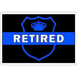 Thin Blue Line Retired Canada Customs-Excise - Vinyl Sticker at Sticker ...