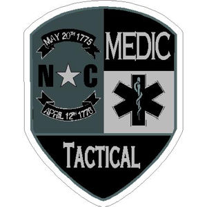 North Carolina Tactical Medic Subdued - Vinyl Sticker at Sticker Shoppe