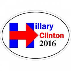 Hillary Clinton 2016 Logo - Vinyl Sticker