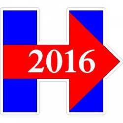 Hillary Clinton For President 2016 Diecut Logo  - Vinyl Sticker