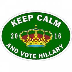 Keep Calm And Vote Hillary 2016 - Vinyl Sticker