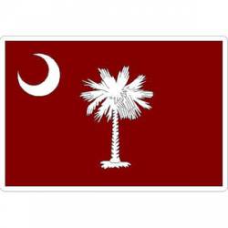 South Carolina Original Red Flag - Vinyl Sticker