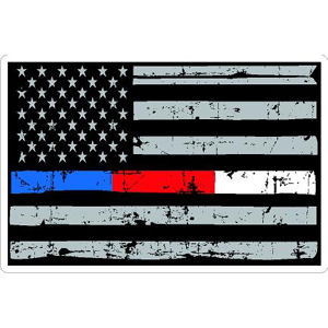 red white and blue thin blue line flag