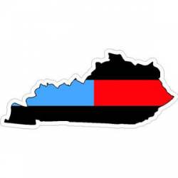 Thin Blue Red Line Kentucky - Sticker
