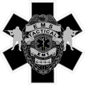 Tactical EMT Badge Star of Life Subdued - Sticker at Sticker Shoppe