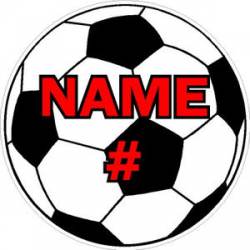 Custom Your Text Here Soccer - Sticker