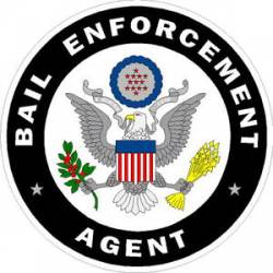 Bail Enforcement Agent Black - Sticker