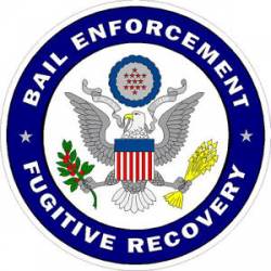 Bail Enforcement Fugitive Recovery Blue - Sticker