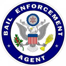 Bail Enforcement Agent Blue - Sticker