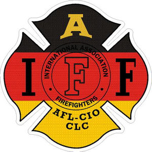 German Germany IAFF International Association Firefighters - Sticker at ...