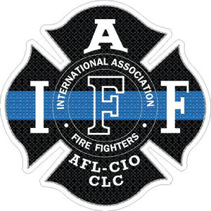 Thin Blue Line IAFF International Association Firefighters - Sticker at ...