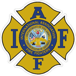 Army IAFF International Association Firefighters - Sticker at Sticker ...