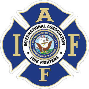 Navy Logo IAFF International Association Firefighters - Sticker at ...