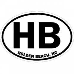 Holden Beach, NC - Oval Sticker