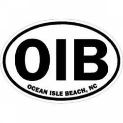 Ocean Isle Beach, NC - Oval Sticker
