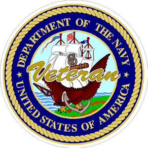 United States Navy Logo Veteran - Sticker at Sticker Shoppe