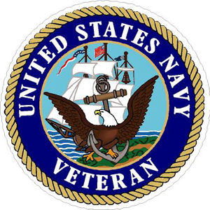 United States Navy Veteran - Sticker at Sticker Shoppe