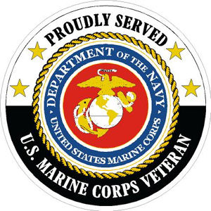 Proudly Served United States Marine Corps Veteran - Sticker at Sticker ...