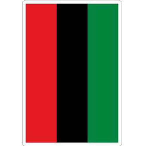 African American Vertical Flag Vinyl Sticker At Sticker Shoppe 1508