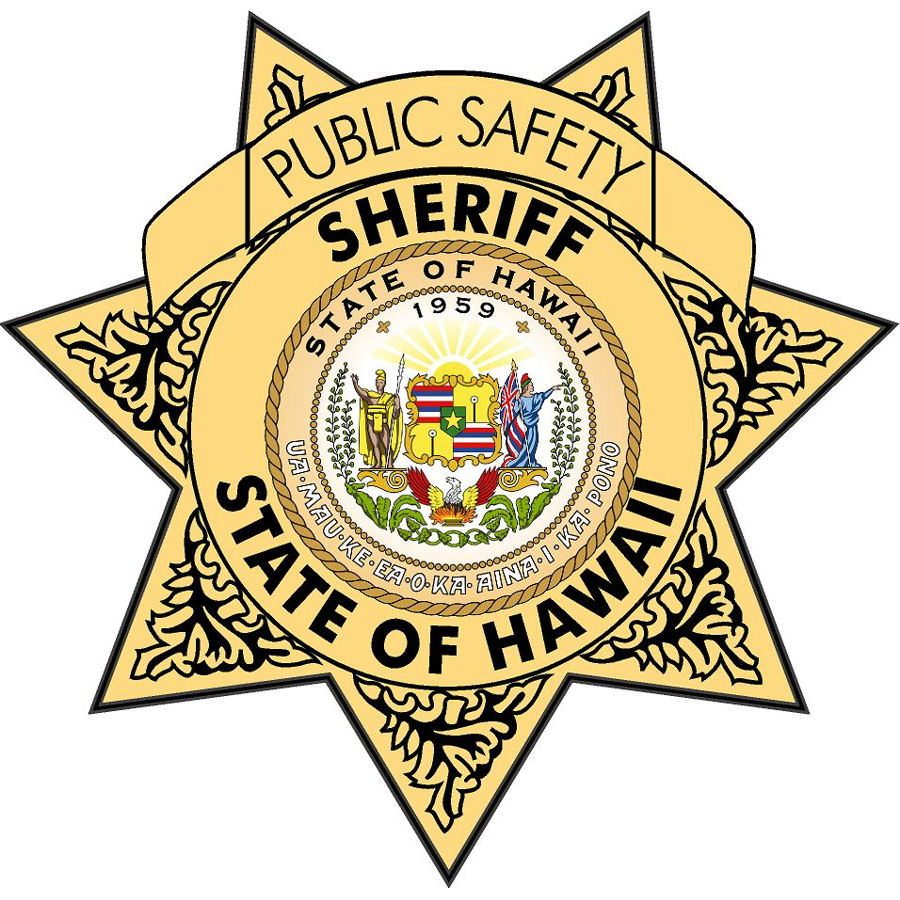 State Of Hawaii Sheriff Badge - Vinyl Sticker at Sticker Shoppe