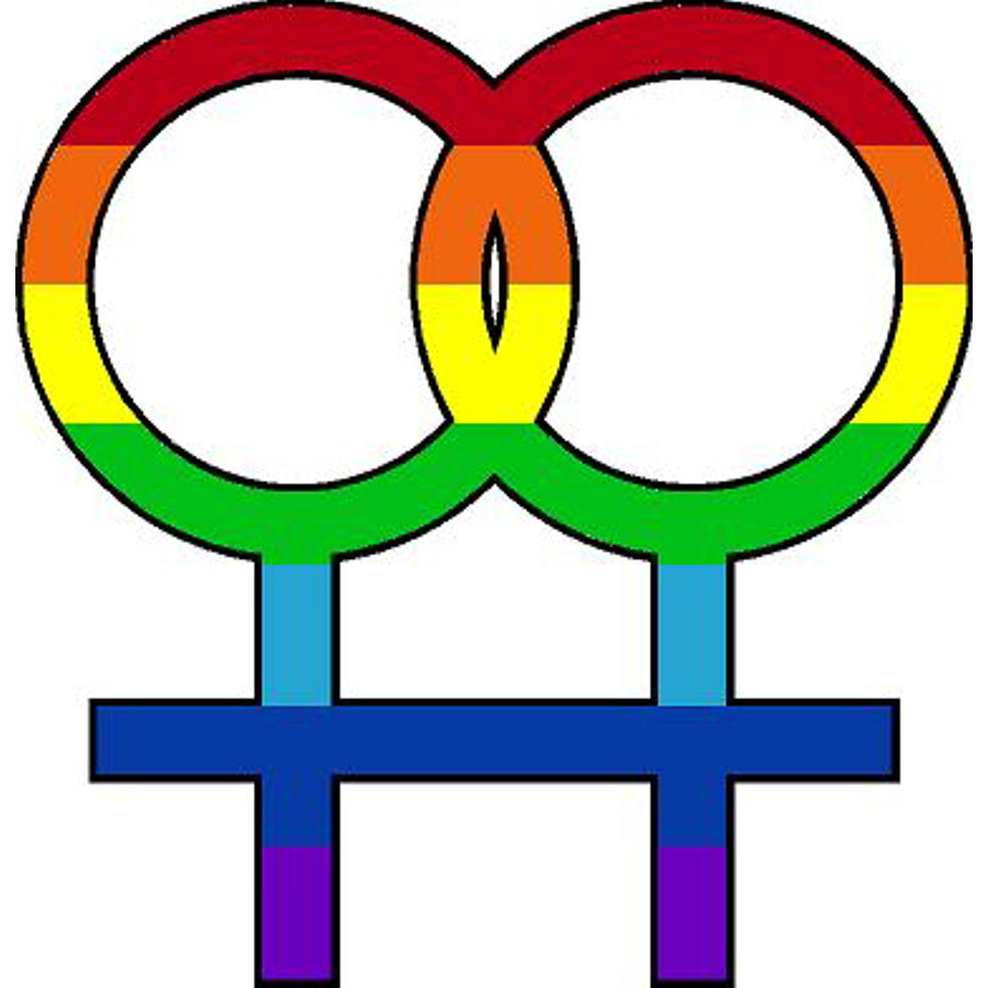 Lgbtq Rainbow Woman Symbol Vinyl Sticker At Sticker Shoppe 3778