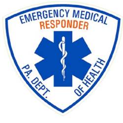 Pennsylvania PA Emergency Medical Responder EMR - Sticker