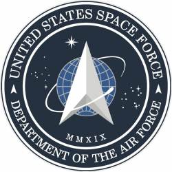 United States Space Force Round Logo - Vinyl Sticker